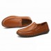 Banggood Shoes Men Genuine Leather Hand Stitching Soft Sole Slip On Oxfords