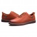 Casual Soft Genuine Leather Lace Up Oxfords for Men