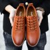 Casual Soft Genuine Leather Lace Up Oxfords for Men