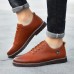 Casual Soft Genuine Leather Lace Up Oxfords for Men