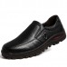 Men Casual Soft Comfortable Leather Oxfords Business Shoes