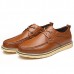 Men Comfortable Soft Leather Lace Up Oxfords Shoes