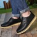 Men Comfortable Soft Leather Lace Up Oxfords Shoes