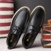 Men Comfortable Soft Leather Lace Up Oxfords Shoes