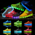 Kids USB LED Luminous Light Weight Sneakers Light up Shoes Colorful Flash Shoes