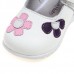 Cute Flower Artificial Leather Hook Loop Girls Dress Shoes