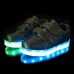 Kids LED Light Shoes Sneakers Leather Casual Boy Girl Shoes Children New