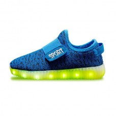 KIDS USB LED Luminous Light Weight Sneakers Light Up Shoes Colorful Flash Shoes