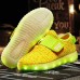 KIDS USB LED Luminous Light Weight Sneakers Light Up Shoes Colorful Flash Shoes