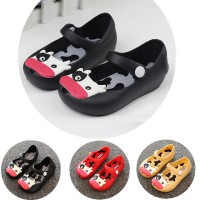 Baby Toddler Kids Children Mini Beach Summer Jelly Fish Mouth Sandals Cow Cattle Rainy Rubber Anti Slip Shoes